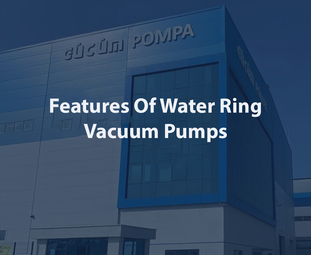 Features of water ring vacuum pumps
