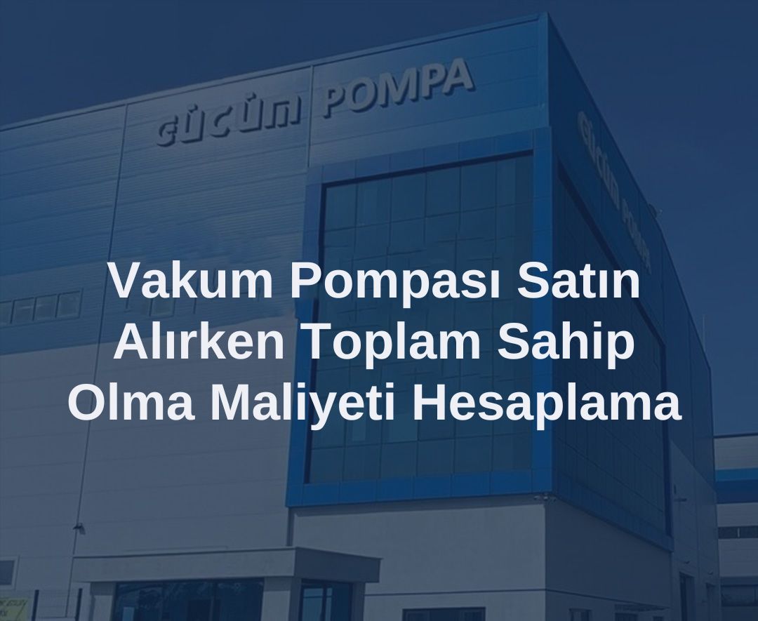 Vakum Pompası Satın Alırken Toplam Sahip Olma Maliyeti Hesaplama