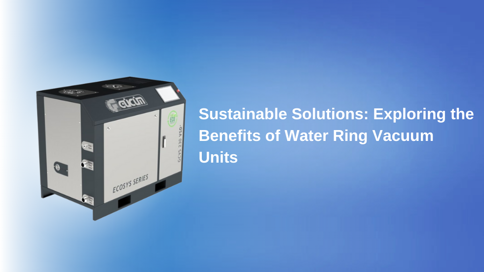 Sustainable Solutions: Exploring the Benefits of Water Ring Vacuum Units