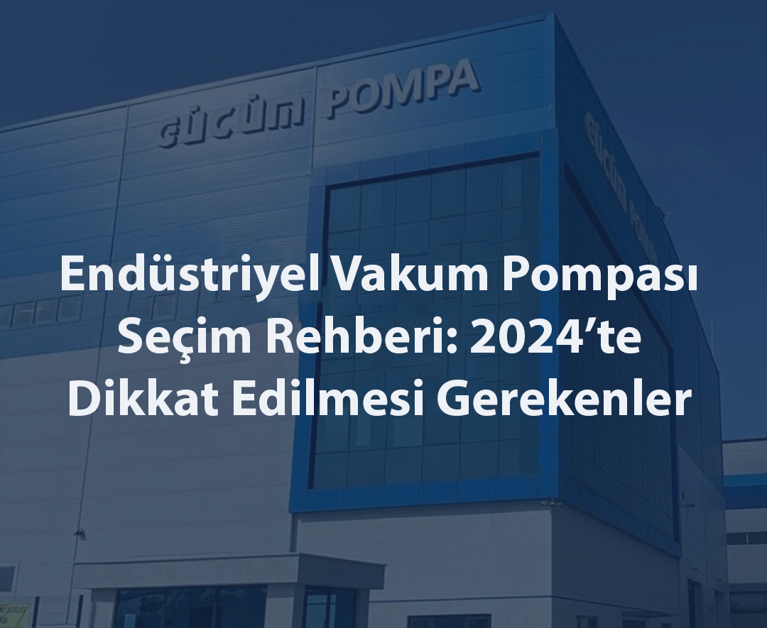 Endüstriyel Vakum Pompası Seçim Rehberi: 2024’te Dikkat Edilmesi Gerekenler