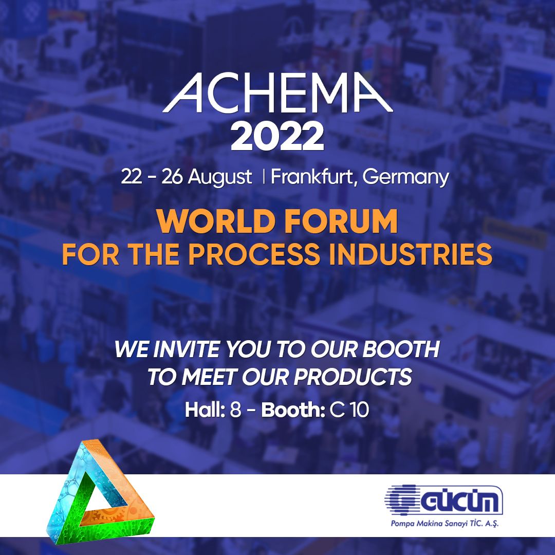 We are in Frankfurt for ACHEMA 2022.